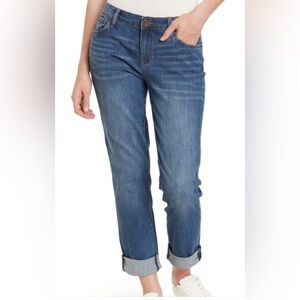 Kut From The Kloth Women’s Carrie Roll Cuff Boyfriend Jeans Size 2